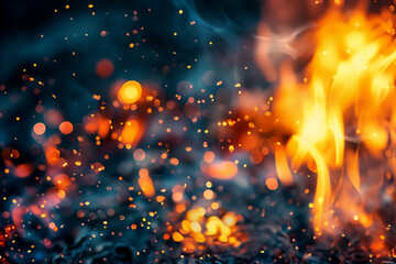 Bright and dynamic fire flames