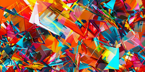abstract art colorful background, ai generated.