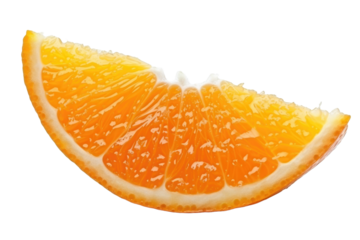 orange slice isolated on white