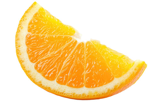 orange slice isolated on white background