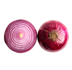 red onion isolated on white