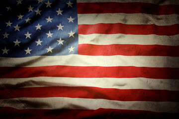 Grunge American flag - 791034385