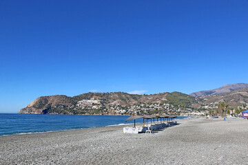 La Herradura beach in Andalucia, Spain
