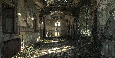 An old sanatorium, now deserted and left to rot.