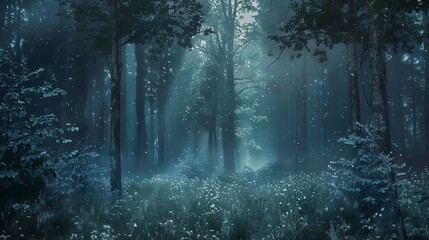 In the depths of a mysterious forest, where trees whispered secrets, a realm of enchantment awaited.