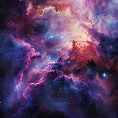 Stardust Veil A Celestial Ballet in the Nebulae