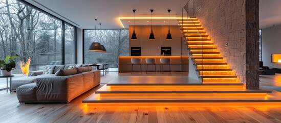 Task Lighting: Install stylish pendant lights or under-cabinet LED strips for efficient lighting. 