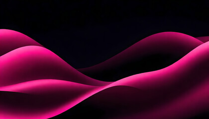 Magenta pink grainy gradient wave abstract shape black background dark noise grain texture glowing banner header backdrop
