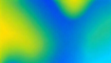 Obraz premium Flat shapeless abstract lime green electric blue yellow background gradient wallpaper