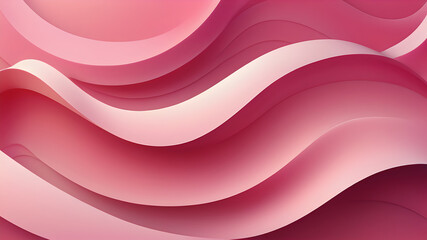 Abstract colorful pink curve background, pink beauty dynamic wallpaper with wave shapes. Template banner background for beauty products, sales, ads, pages, events, web, and others