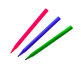 Felt Tip Pens. Colorful markers pens