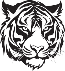 tiger head silhouette