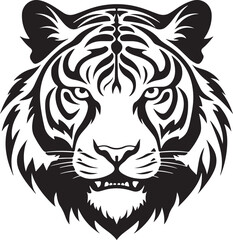 tiger head silhouette