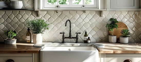 Tile Backsplash: Add a decorative tile backsplash to elevate the room's aesthetics. 