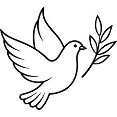 dove of peace vector