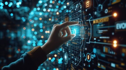 Fototapeta premium the evolution of major technology companies and their contributions to the industry,