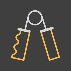 Hand grip vector icon. Fitness and gym symbol