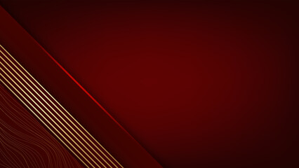 Red and gold luxury background. Vector illustration.