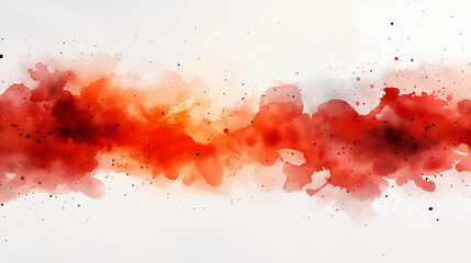 Red watercolor paint splash, abstract art background