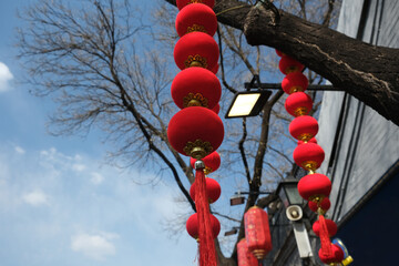 red lantern decor, Beijing