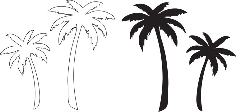 palm tree silhouette,palm, tree, beach, vector, tropical, island, sun, summer, silhouette, nature, illustration, sea, palm tree, travel, leaf, design, ocean, landscape, coconut, art, sunset, plant, pa