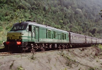 Obraz premium A view of a Diesel Train