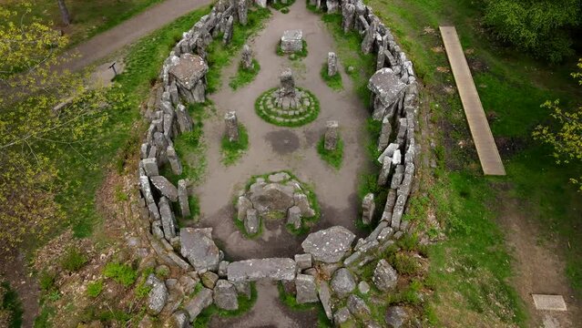 The Druids Temple in Masham UK was built to alleviate local unemployment, allowing William Danby, a wealthy landowner of the time to pay workers a shilling a day for their labour.