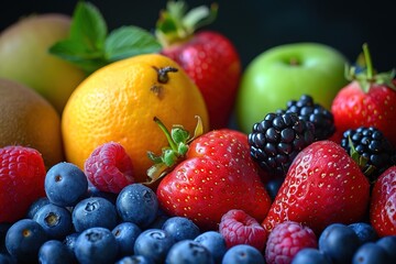 Fresh fruits and berries