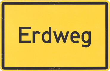 Ortsschild Erdweg
