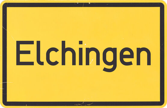 Ortsschild Elchingen