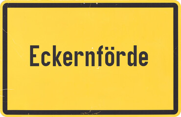 Ortsschild Eckernförde - obrazy, fototapety, plakaty