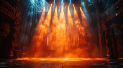 Illuminated Stage for Modern Dance Performance Generative AI