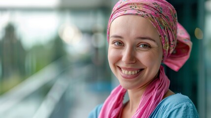 Joyful Cancer Survivor Celebrating Recovery Generative AI