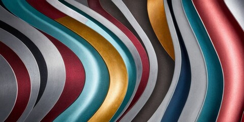 Colored wavy lines. Abstract background.