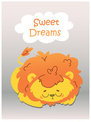 sweet dreams nursery card - 791082993
