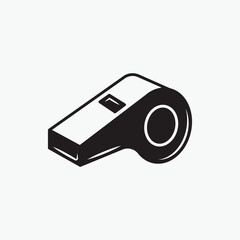 Referee whistle icon, Sports Accessory icon vector