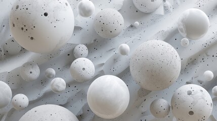 Modern background made of simple stone spheres.