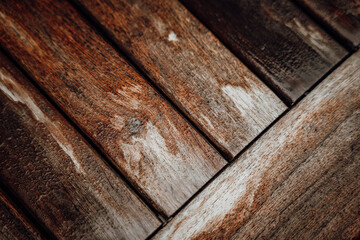 Wet wooden texture with water drops