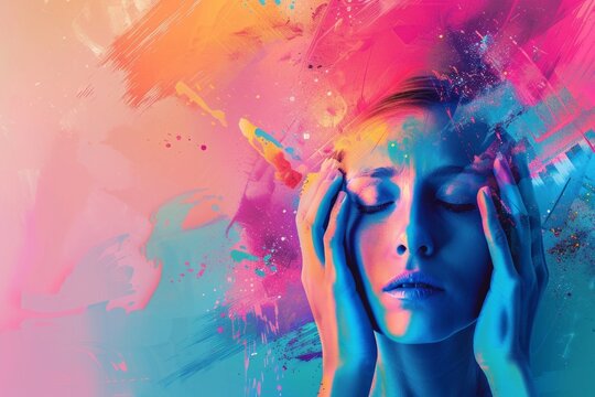 abstract background for Fatigue Syndrome Day - Powered by Adobe