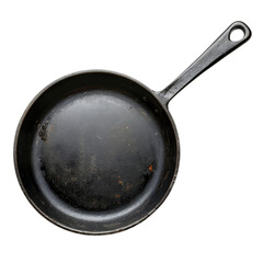A picture of a frying pan, isolated on white, cut out
