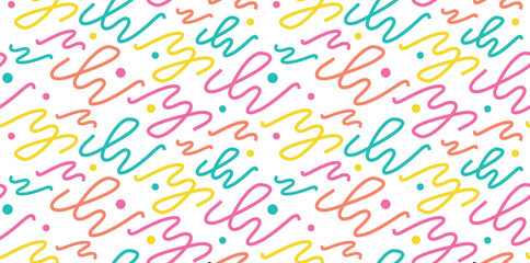 seamless lines, shape, circle, doodle, dot. abstract background in a minimalist style. fashon pattern for print, paper, web design. vector art illustration.