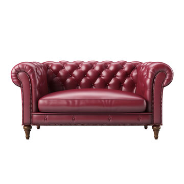 recommend clip art: Beautiful and Attractive Loveseat marooncolor isolated on white background 