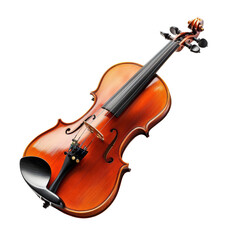 Fototapeta premium A picture of a violin, isolated on white, cut out
