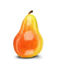ripe pear vertically