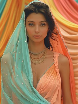 Portrait of a beautiful Indian princess