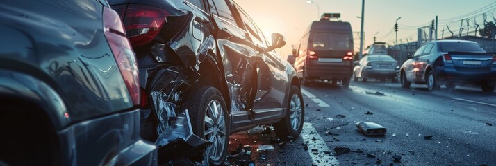 SUV collision on road causes dangerous car crash