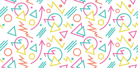 seamless lines, shape, circle, doodle, dot. abstract background in a minimalist style. modern pattern for print, paper, web design. vector art illustration.