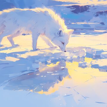 The Majestic Arctic Fox - A Timeless Exploration of Nature