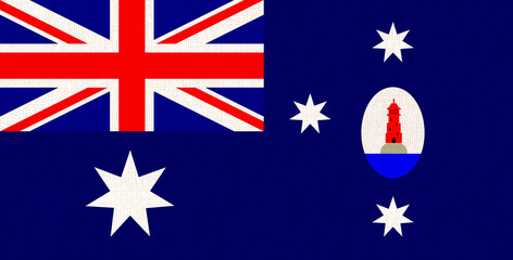 Australian blue ensign Commonwealth flag. Illustration of flag