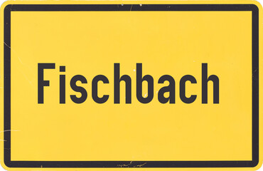 Ortsschild Fischbach